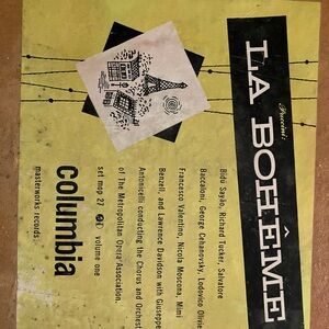 Pristine Victrola 1927 LA BOHEME 10 Album complete Set with original program